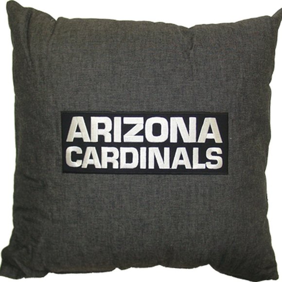 Arizona Cardinals Denim Throw Pillow Measures 14 x 14 inches - Picture 2 of 4